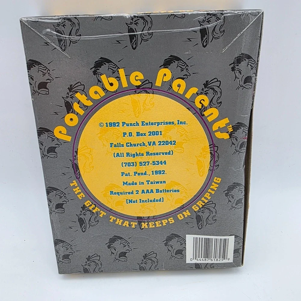 Portable Parents  MOM  Hand Held  6 Sayings Phrases Complaining 1992 NEW in BOX